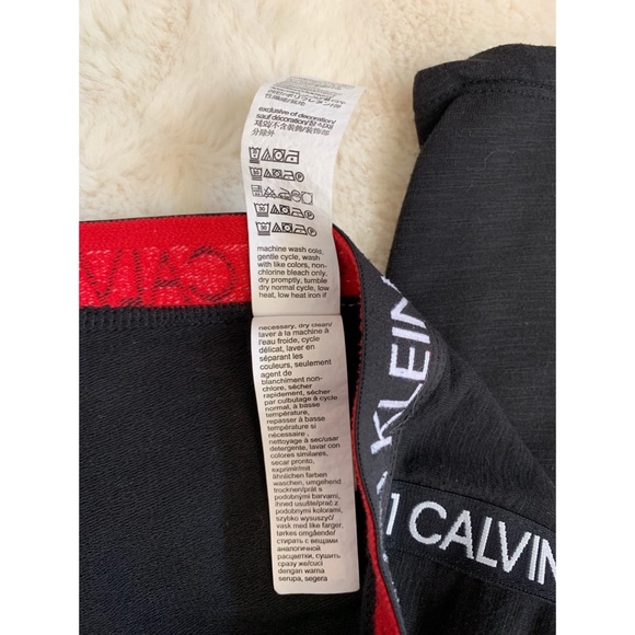 XS,  Calvin Klein Sleepwear, black logo thermal leisure leggings - Picture 7 of 8